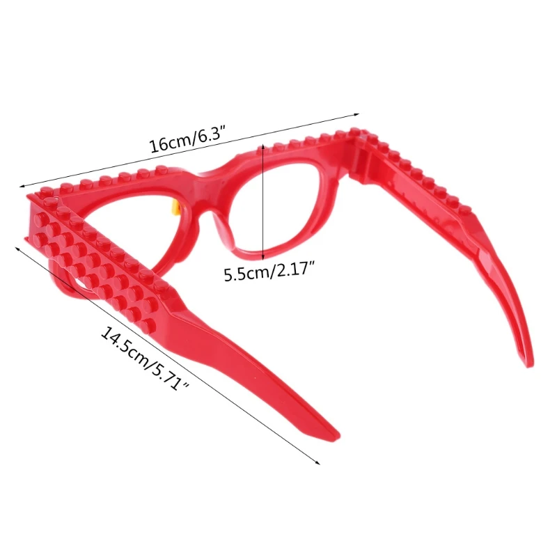 

New Glasses Blocks Baseplate DIY Toy Glasses Frame Brick Compatible With Legoed Party Christmas Favors Carnival Decoration