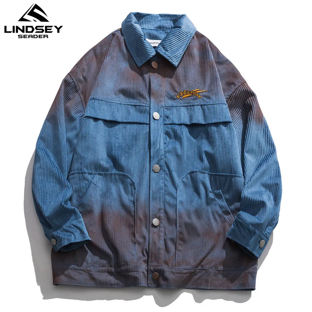 Мужская Вельветовая куртка LINDSEY SEADER Повседневная парка в стиле пэчворк 2020 |