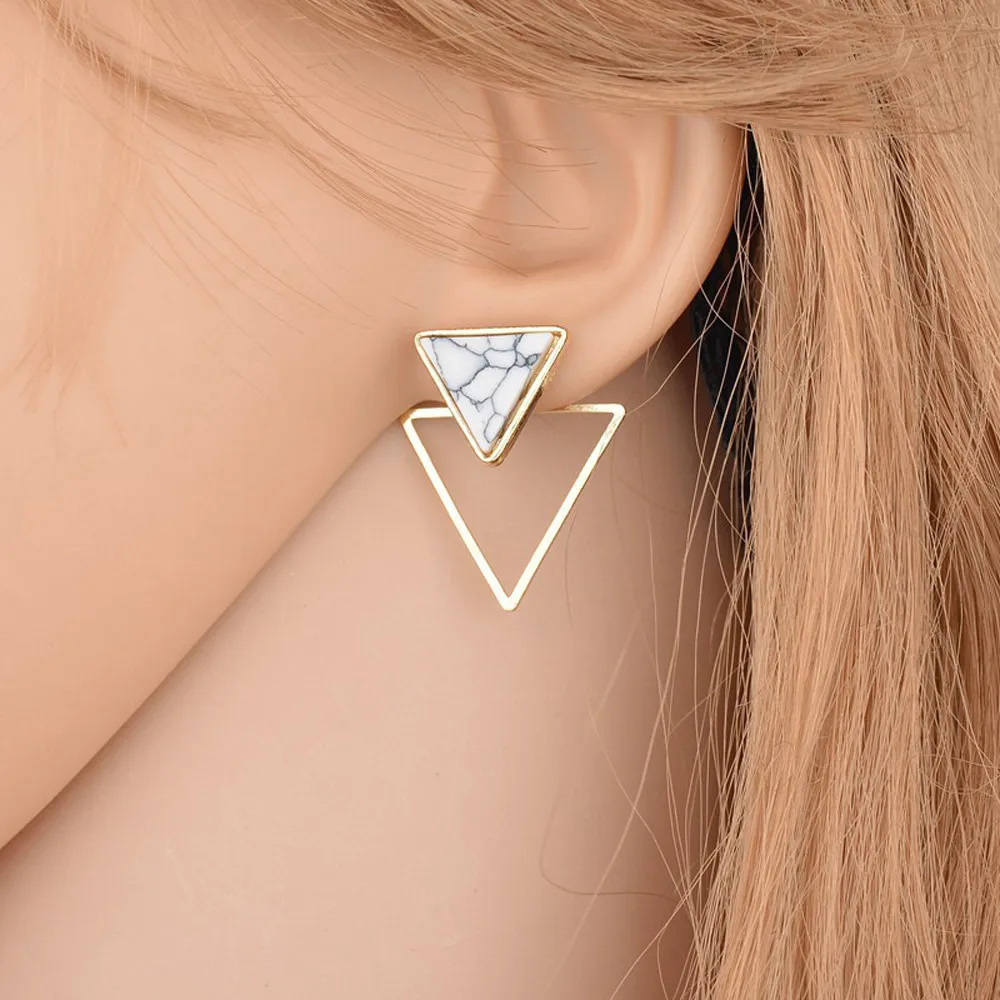 Высококачественные геометрические серьги женские модные ювелирные изделия