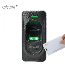 IP65 Waterproof Fingerprint Reader Exit Reader For F18 Access Control System RS485 Fingerprint And RFID Card Reader ZK FR1200