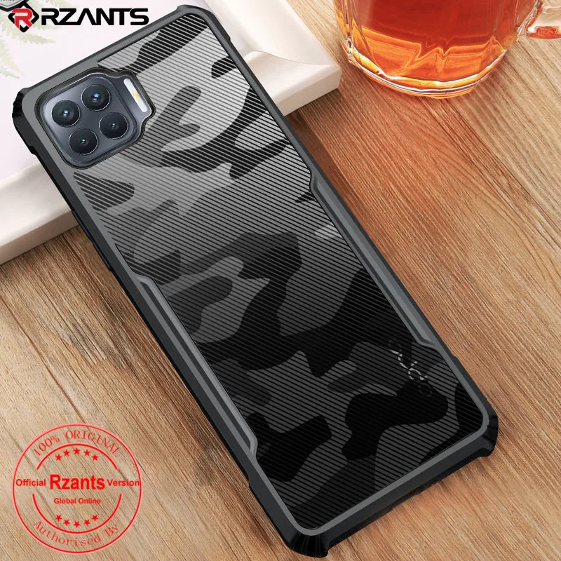 Rzants для OPPO A93 A73 A53 чехол жесткий [Камуфляжный Жук] ударопрочный тонкий кристально