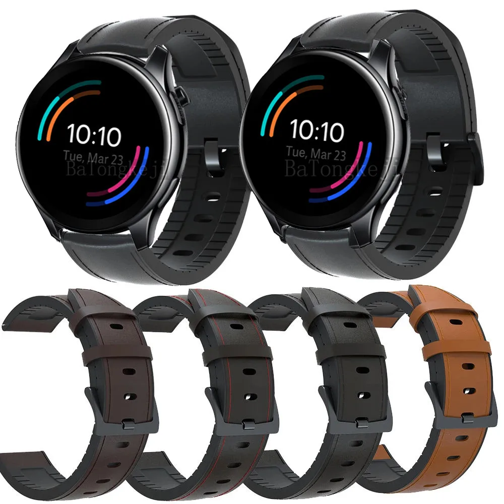 

Leather Watch Band for Oneplus Watch Strap One Plus Smartwatch Bracelet Watchband Sport Replaceable Wristband Belt correa