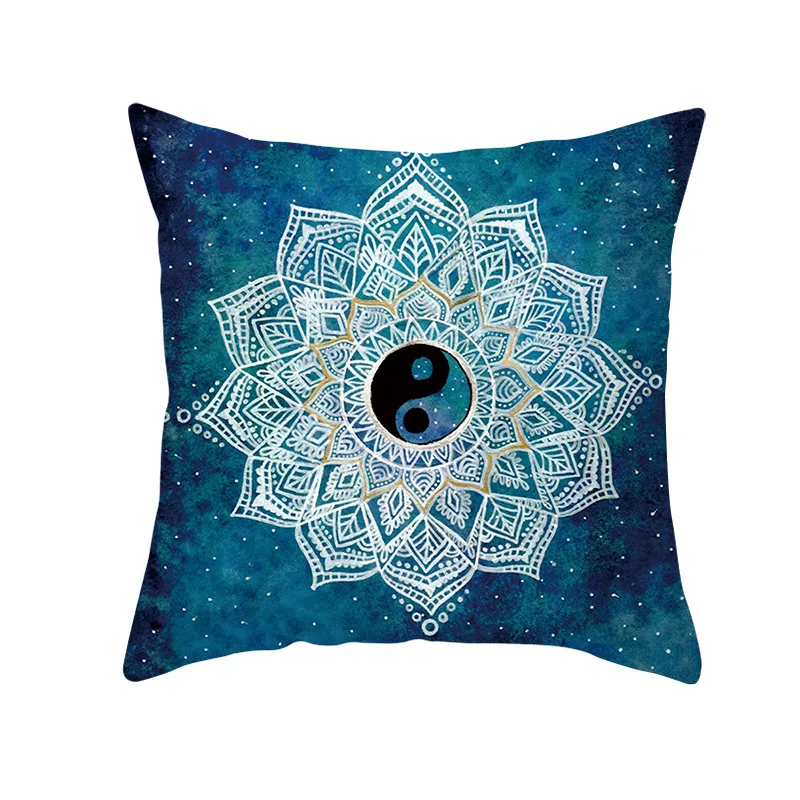 

Boho Bohemian Mandara Mandala Peach Skin Fabric Sofa Pillow Cases Throw Pillowcase