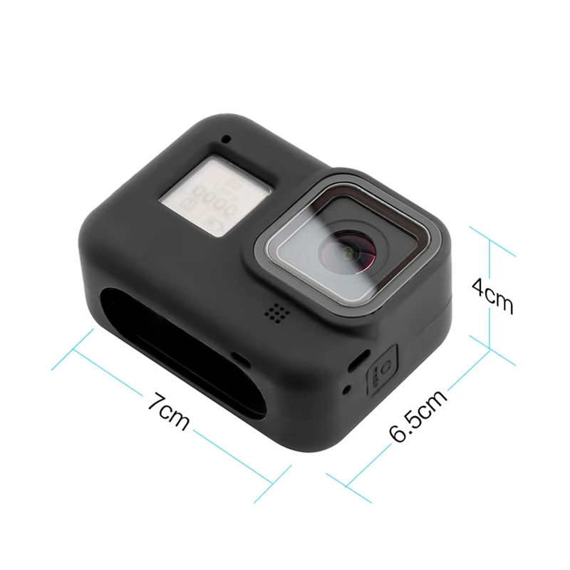 Мягкий силиконовый чехол для Gopro Hero 8 защитный аксессуары экшн камеры|Сумки