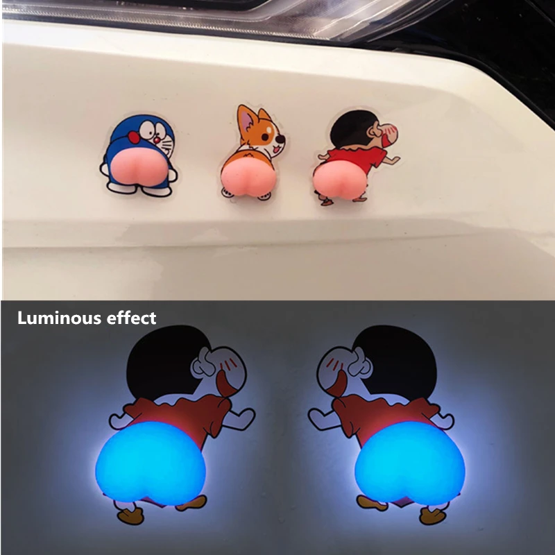 

4 шт. забавная Милая Противоударная Резиновая полоса для двери автомобиля мультяшная дверь боковое зеркало заднего вида Автомобильная накл...