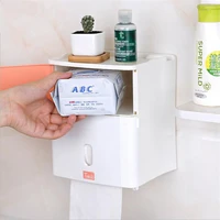 double layer bathroom storage box toilet paper sanitary napkin storage holder wall mounted shelves for shower cabinet cocina