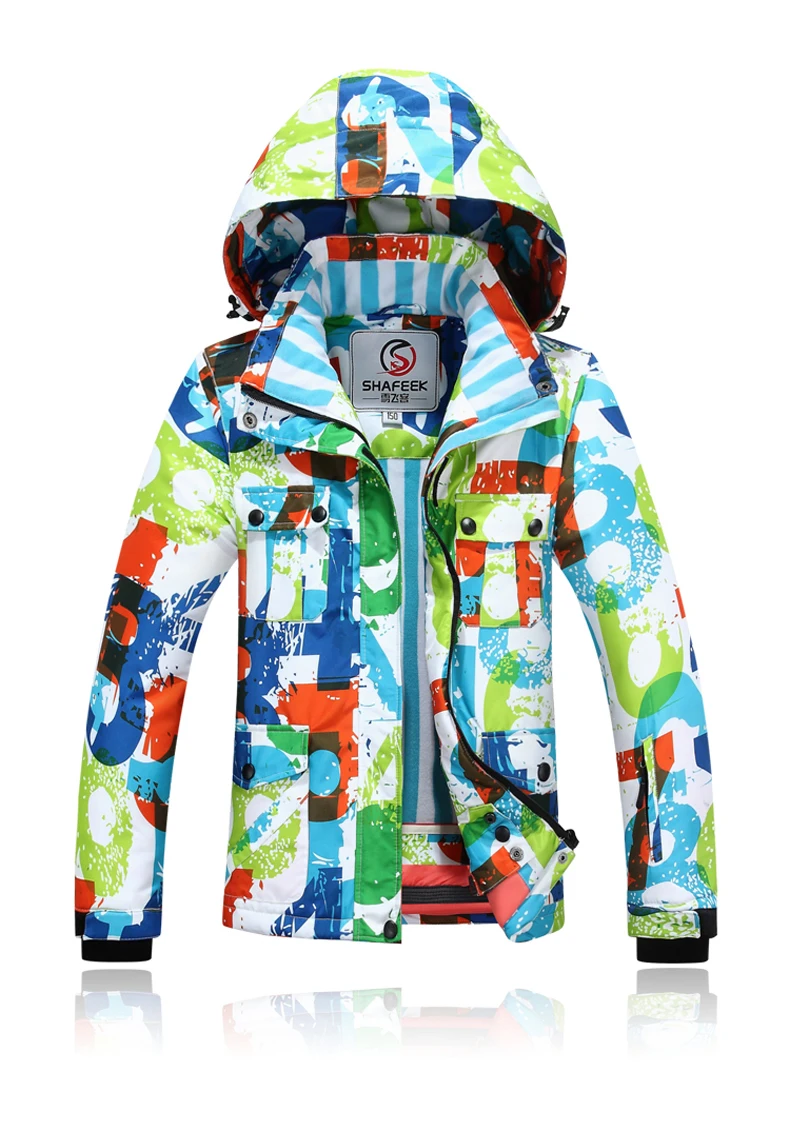 

High Quality Kids Ski Jacket Super Warm Boys Girls Ski Suit Waterproof Snowboarding Jacket Winter Children Skiing Suits