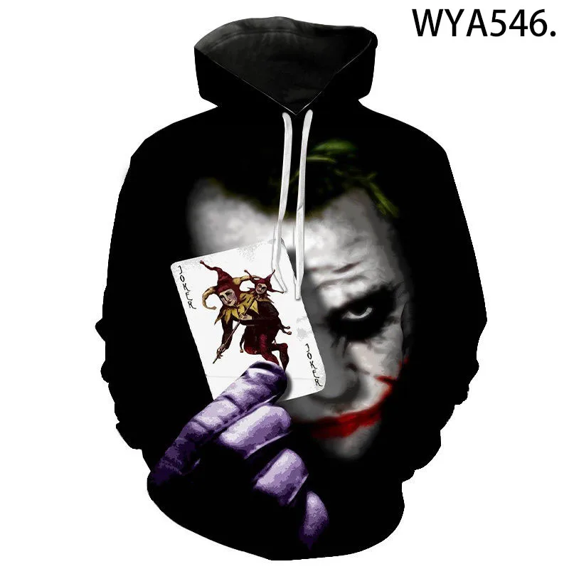 Новинка 2020 толстовки с капюшоном для мужчин женщин и детей 3D принтом клоуна