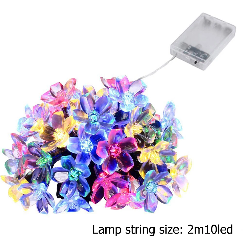 

Battery Powered Holiday 10/40/80LED Christmas Lights String Cherry Blossom Fairy Light for Party Wedding Garland Decoration