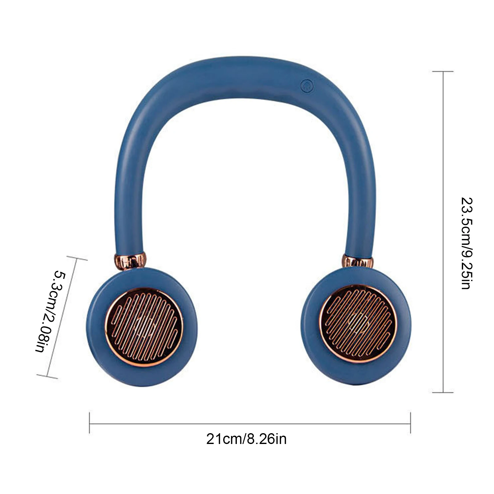 

Hanging Neck Fan Leafless 1PC Low Noise Air Cooling Double Fan Hands Free Comfortable Multi-function Neck Cooler Fan