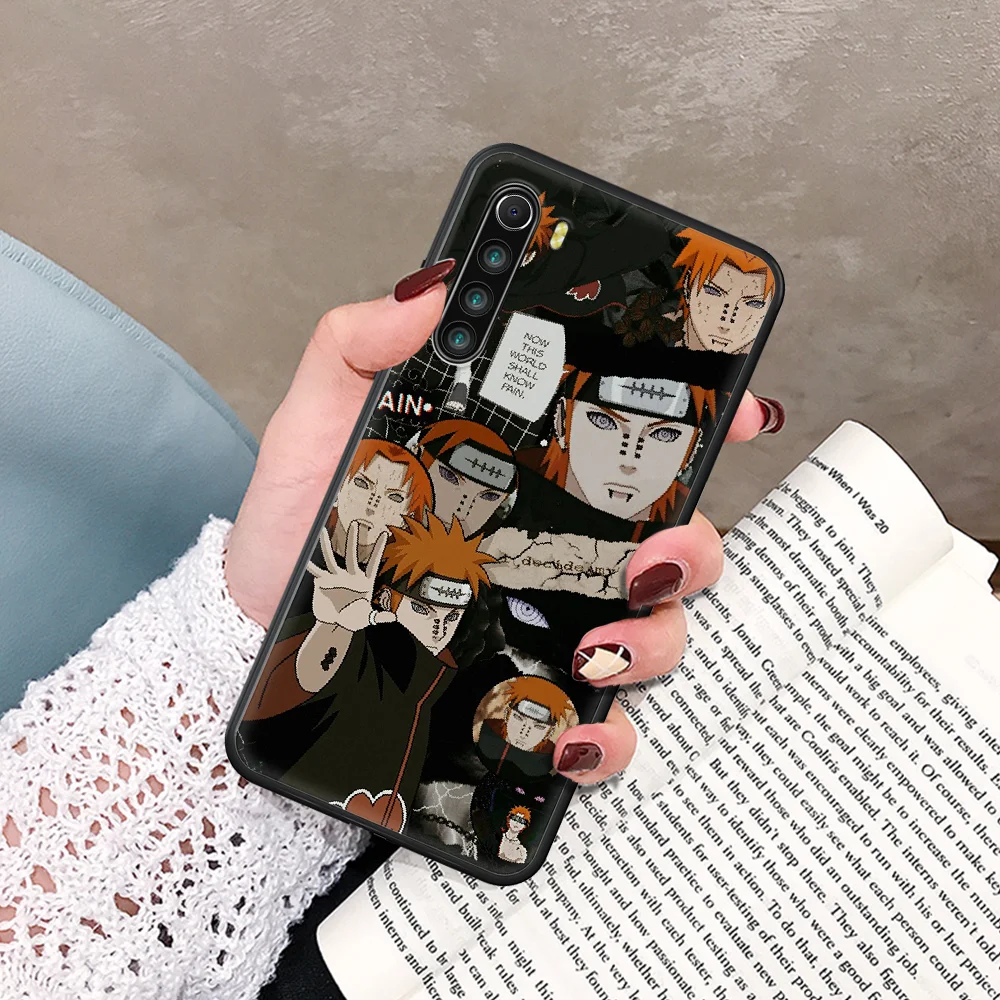 

Akatsuki Pein Konan NARUTO Phone Case For Xiaomi Redmi Note 7 8 8T 9 9S 4X 7 7A 9A K30 Pro Ultra black Funda Pretty Waterproof