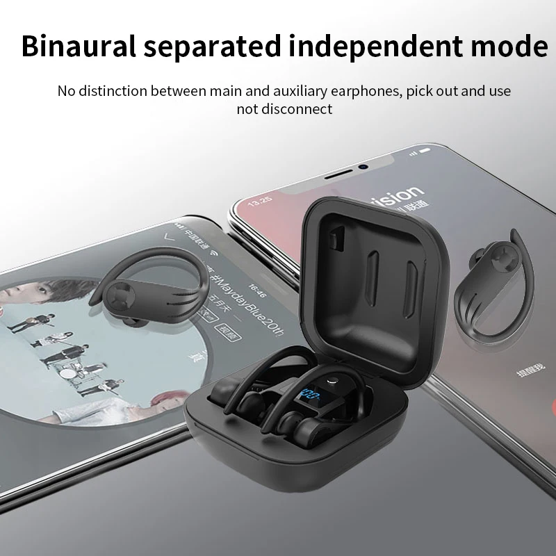 Беспроводные Bluetooth-наушники наушники 5 0 настоящие беспроводные спортивные с