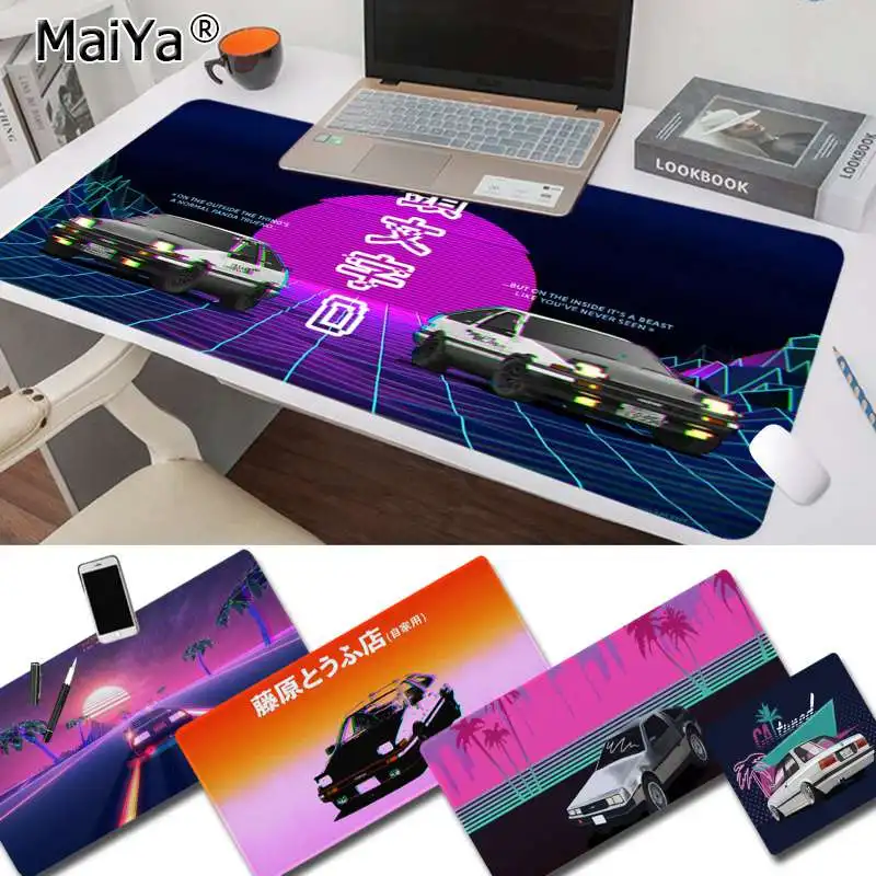 

Maiya New INITIAL D Super car AE86 Keyboards Mat Rubber Gaming mousepad Desk Mat Free Shipping Large Mouse Pad Keyboards Mat