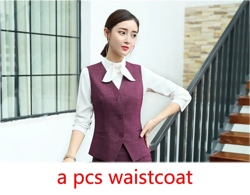 wind red waistcoat IZICFLY, женские брюки, костюмы с блейзером, куртка, элегантный, тонкий, Деловой, ансамбль, Femme, 2 шт., Pantalon Veste, задний, офисная одежда - Цвет: wind red waistcoat