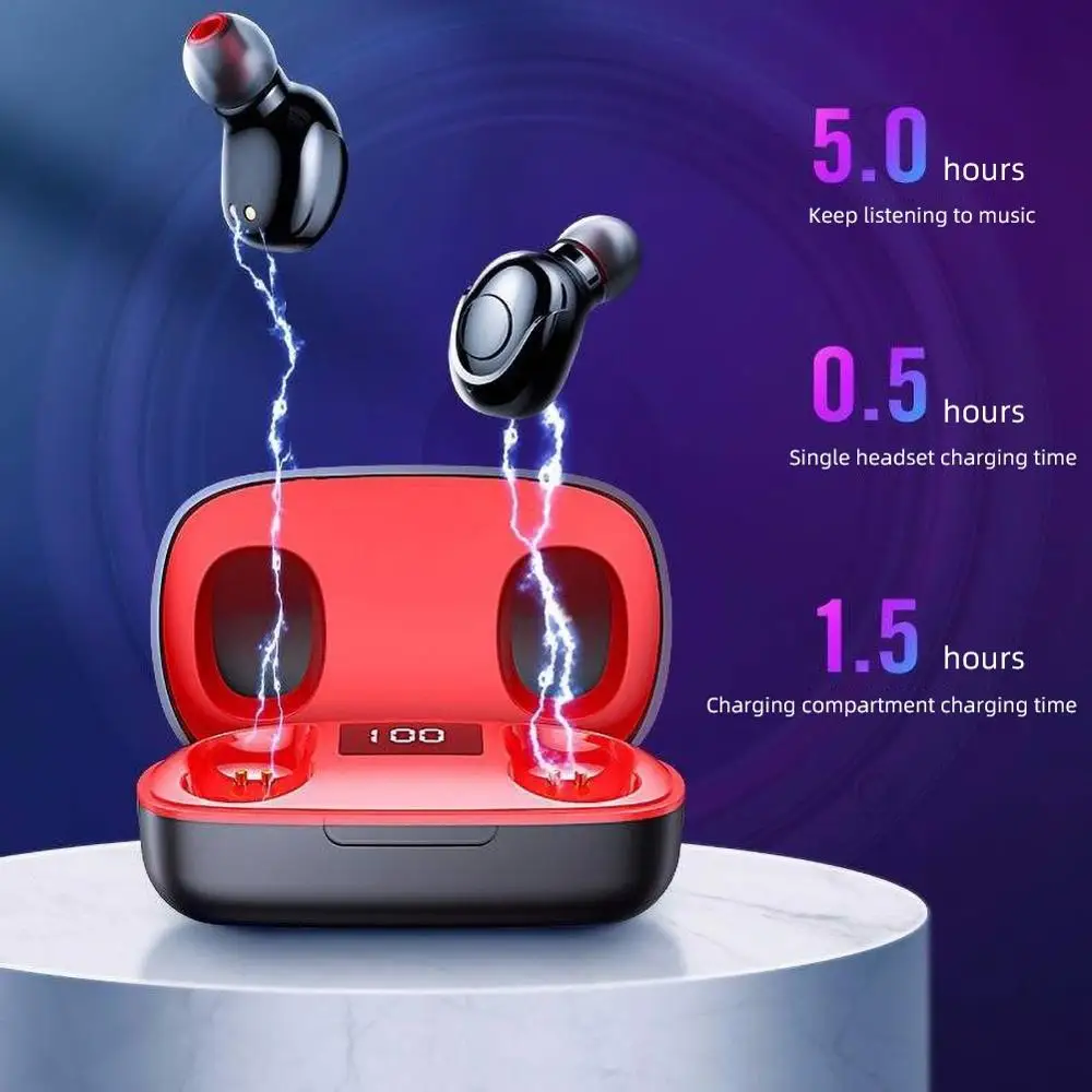 S9 TWS Digital Display Bluetooth 5.0 Wireless In-Ear Stereo Earphones Earbuds Headset Noise canceling with Charging Box | Электроника