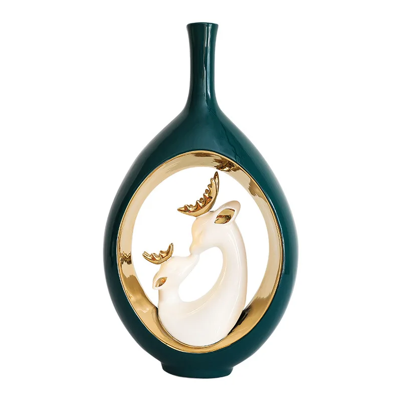 

European style decoration TV cabinet decoration creative home decoration modern living room wine cabinet office ceramic crafts