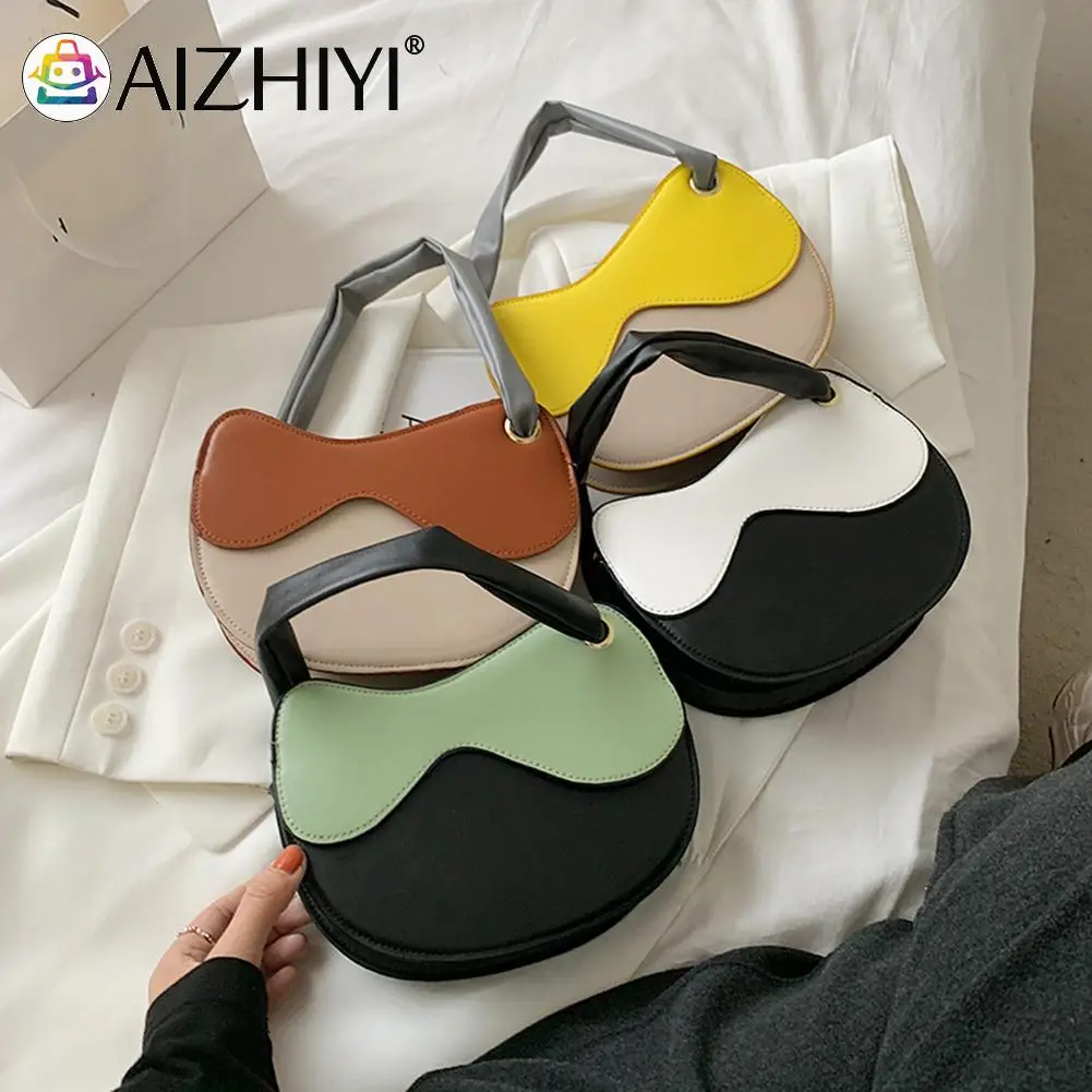 

Винтажные женские сумочки из мягкой искусственной кожи популярных цветов, простой Повседневный Женский полукруглый маленький кошелек