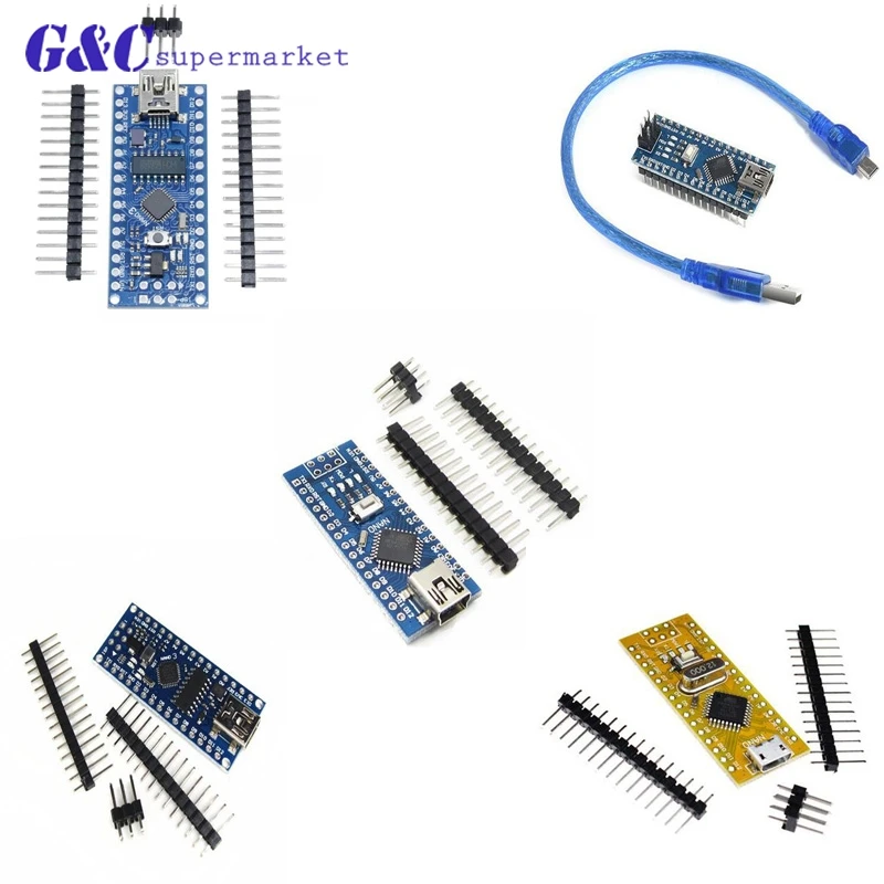 Nano V3.0 ATmega168/328 P CH340G/5 В 16 м микроконтроллер для Arduino ATF с Загрузчиком совместимый