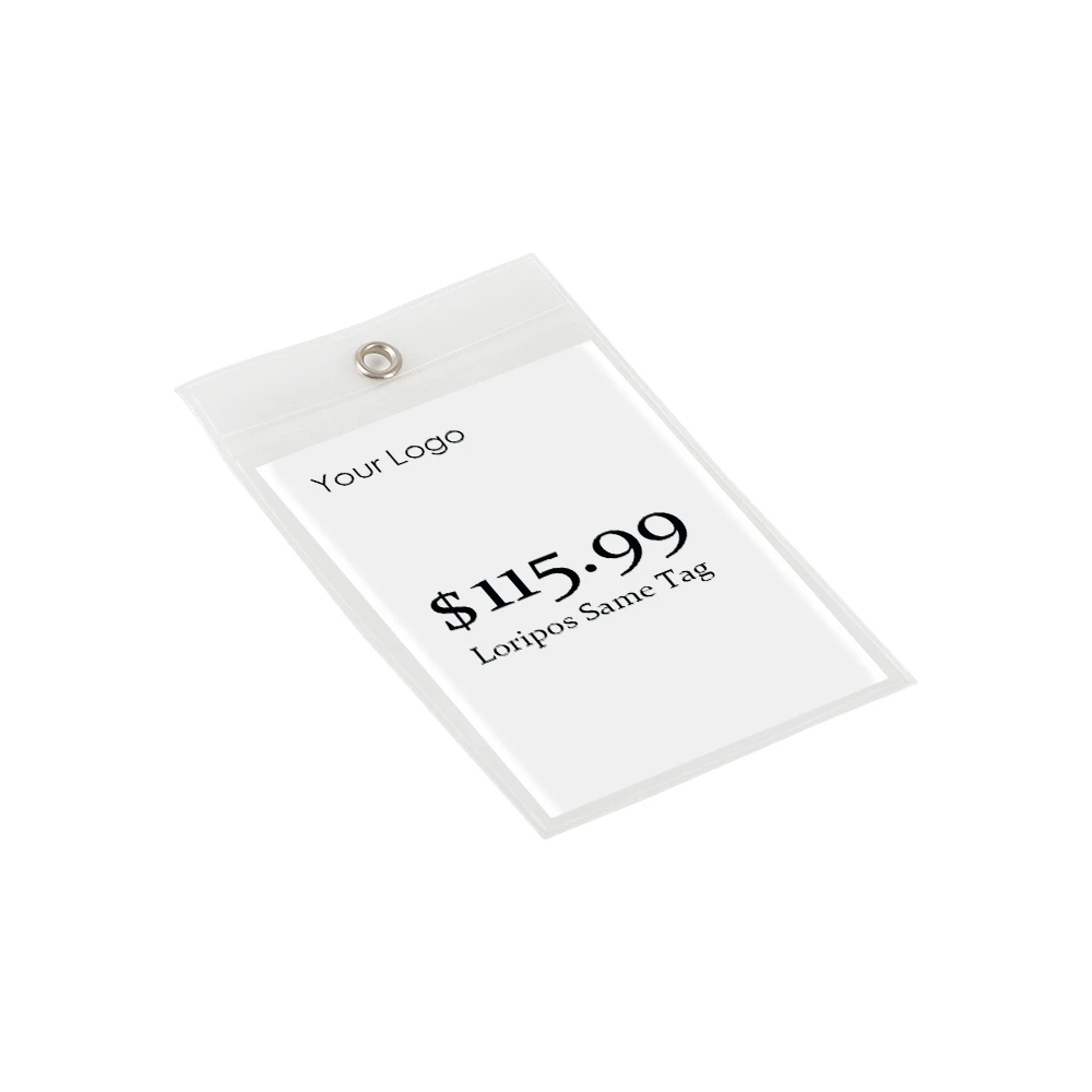 

PVC Pouch Furniture Tag Sign Holder Ticket Sleeve Plastic Bag Envelope Cover Pocket Hanger Vinyl Protective Film