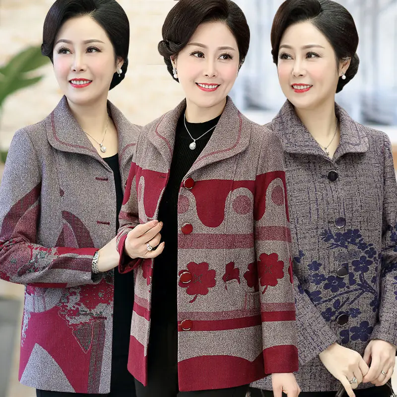 Новинка 2020 демисезонная куртка для пожилых женщин тонкий свободный кардиган