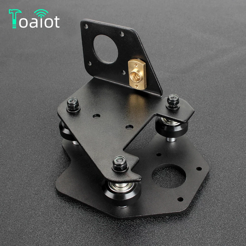 

Toaiot 3D Printer Parts CR-10 S4/S5 X Axis Motor Mount bracket right/left X-axis Front/Back Motor Mount Plate With Wheels T Nut