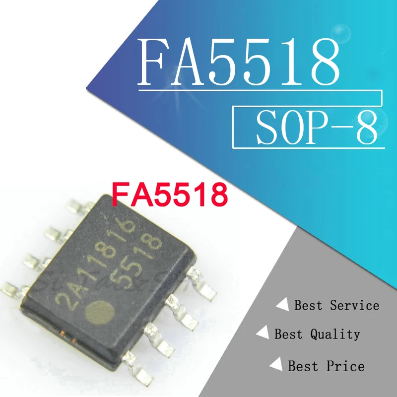 5 шт. 5518 FA5518 SOP-8 чип управления питанием ЖК-дисплея | Электронные компоненты и