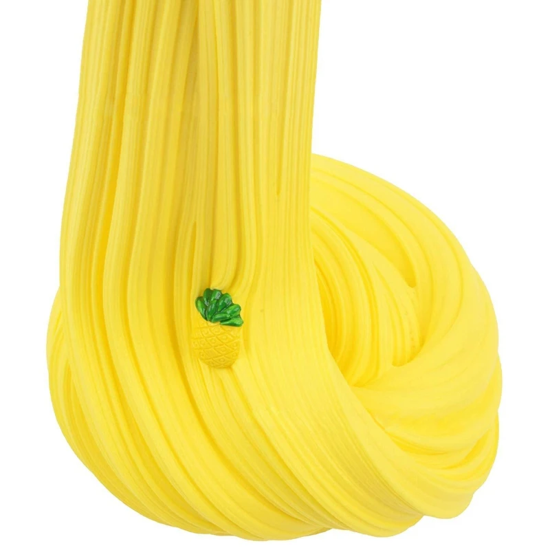 

4Pcs Butter Slime with Pineapple Slime Cherry Slime and Cartoon Slime Soft Gifts