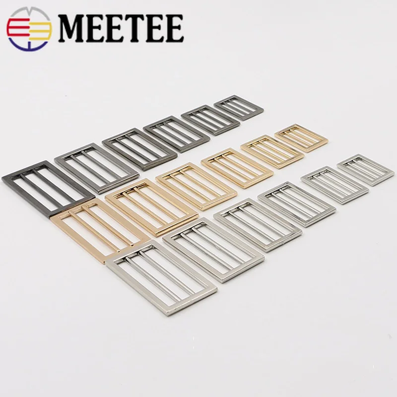 Meetee 5 шт. 25 50 мм металлическая Фотосумка ремень тройной скользящий слайдер сделай