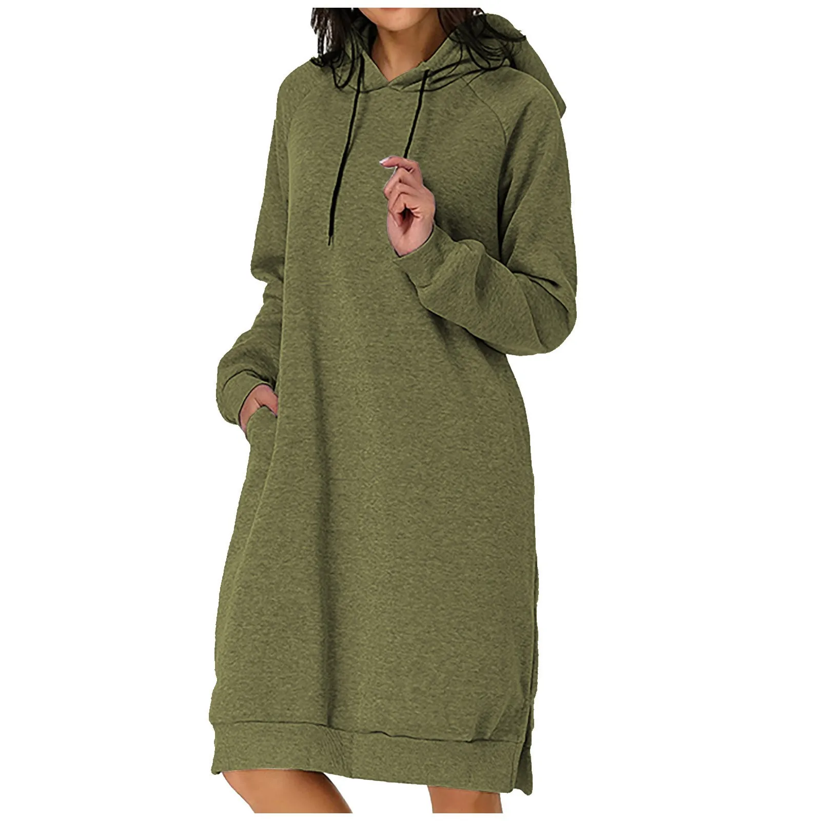 

Oversized Hoodies Women Blouses Fashion Casual Long Sleeve Solid Color Pockets Hat Loose Sweater Tops Sweatshirt Casual Pullover