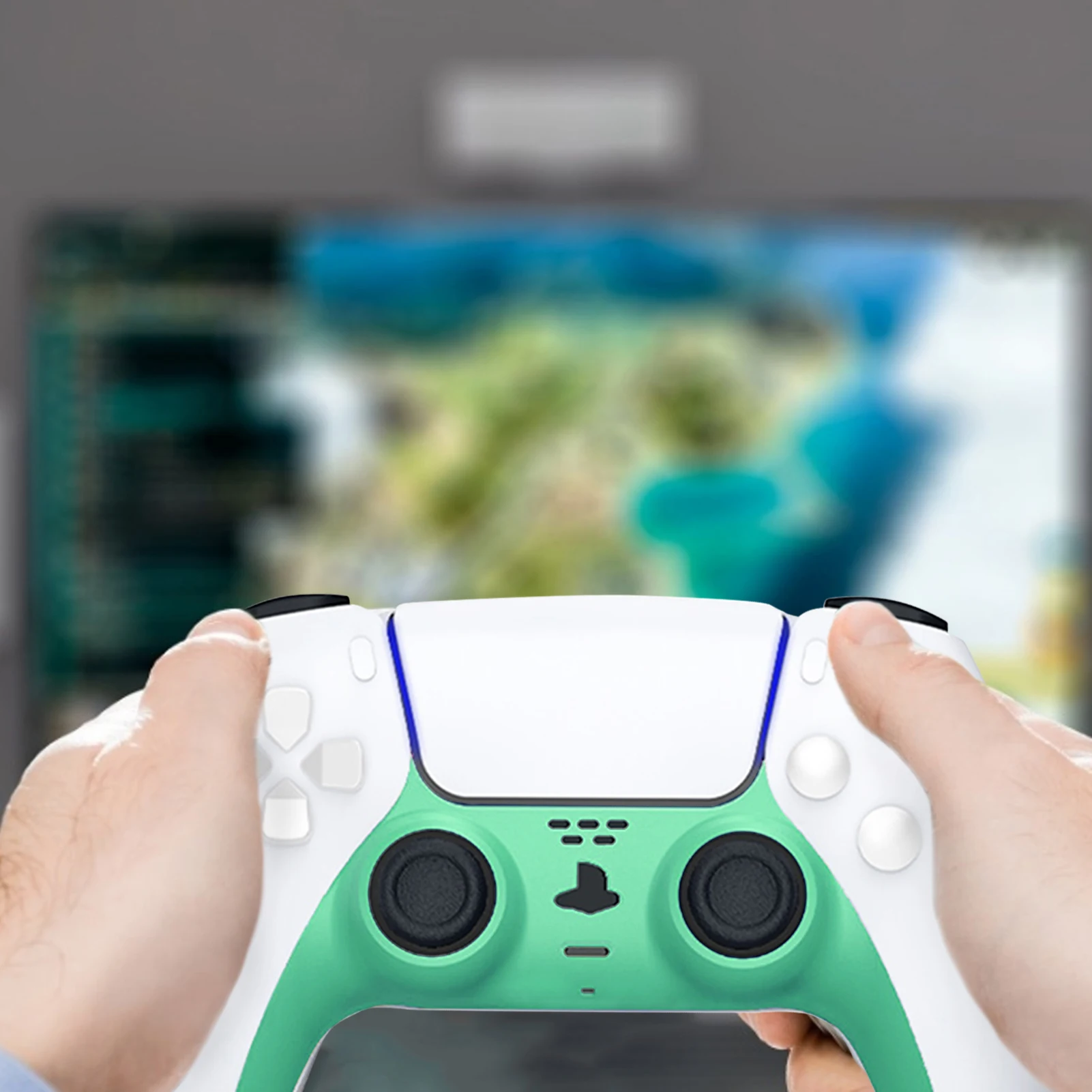 

Game Controller Shell Protective Case Decorative Strip For PS5 Games Wireless Pad Decoration Clip Consoles Games Accessories