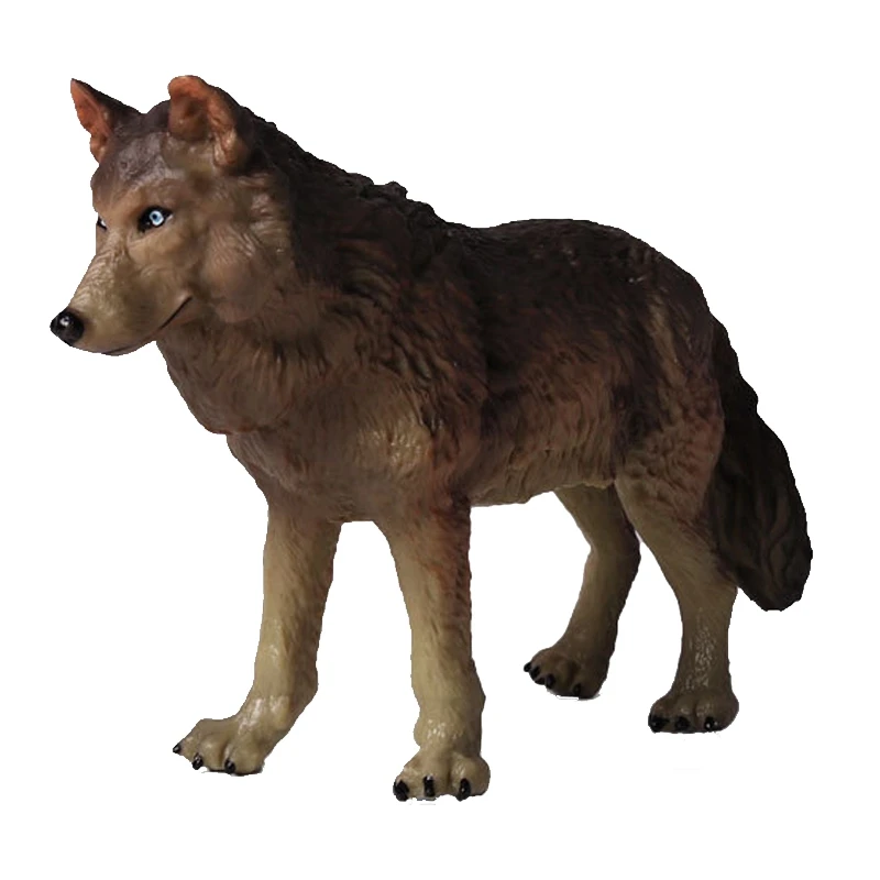 

Diy игрушка «волк» лес дикие животные модель украшения дома Детский образовательный подарок