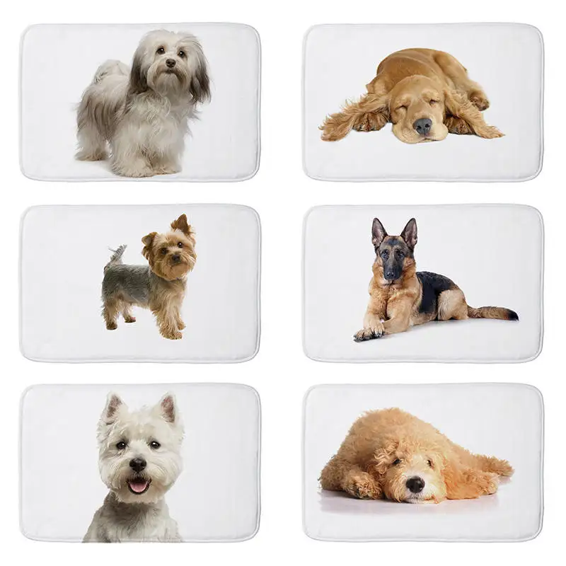 Коврик для мопса собаки кошки фланелевый противоскользящий|Коврик| |