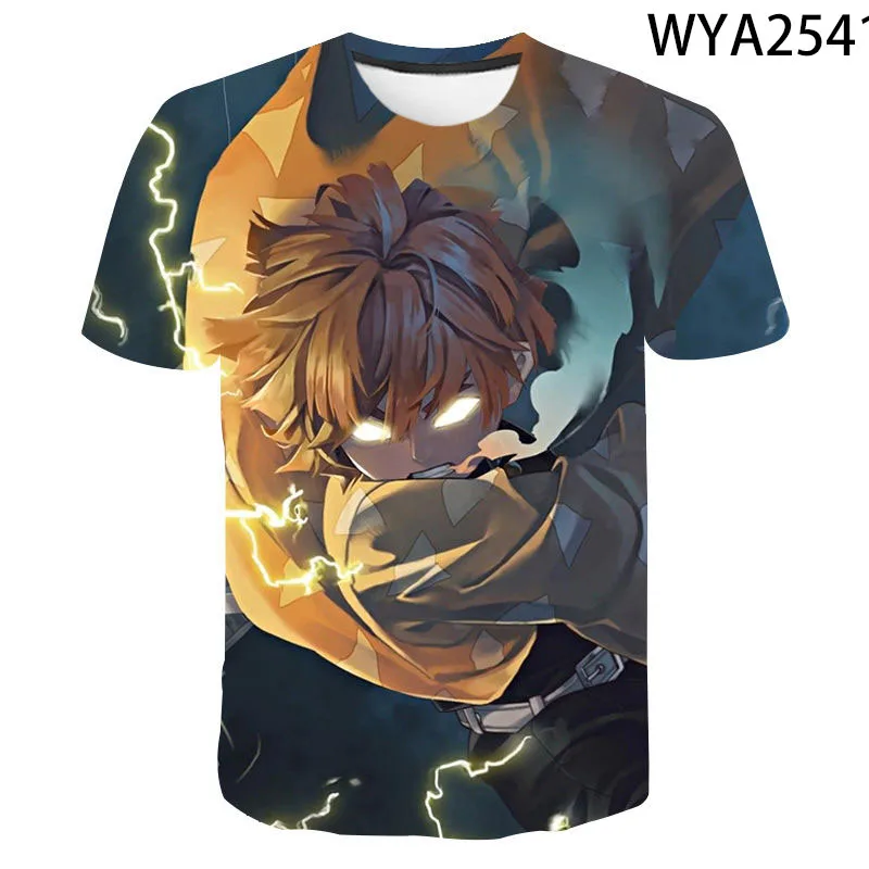 

Children's moletsu no yaiba t-shirt, summer t-shirt with 3d print for men and women