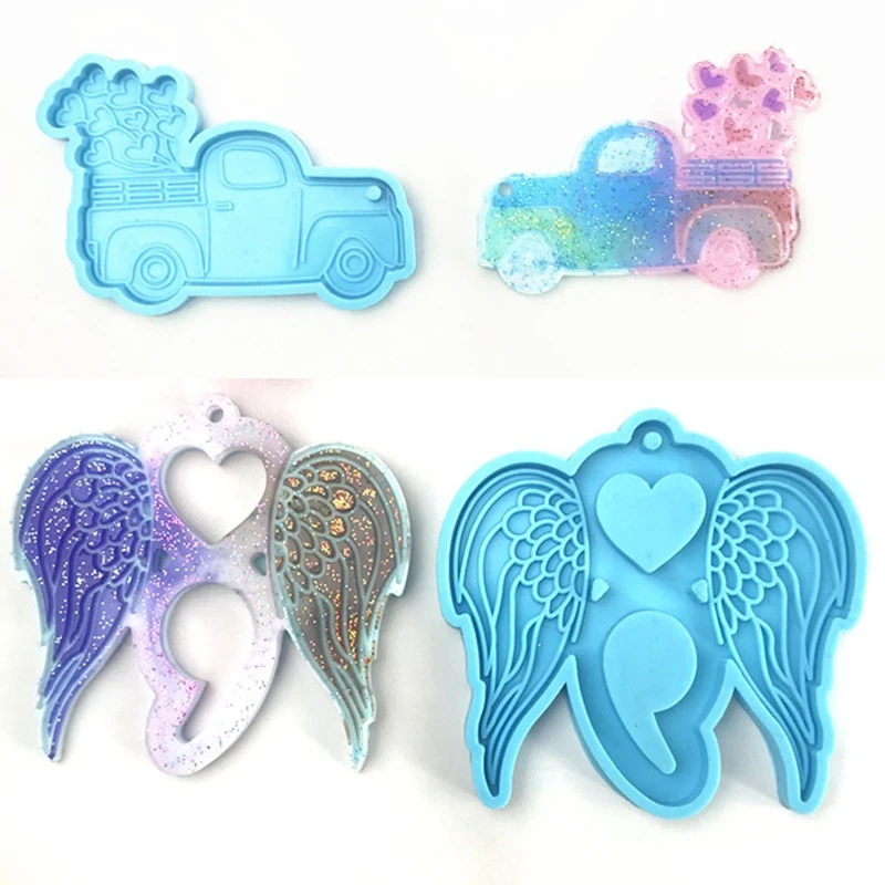 

Creative Valentine's Day Series Cellphone Chain Epoxy Resin Mold Keychain Casting Silicone Mould DIY Crafts Tool