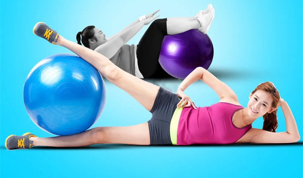 65 см упражнения фитнес тренажерный зал Гладкий утолщение йога шаровая бола