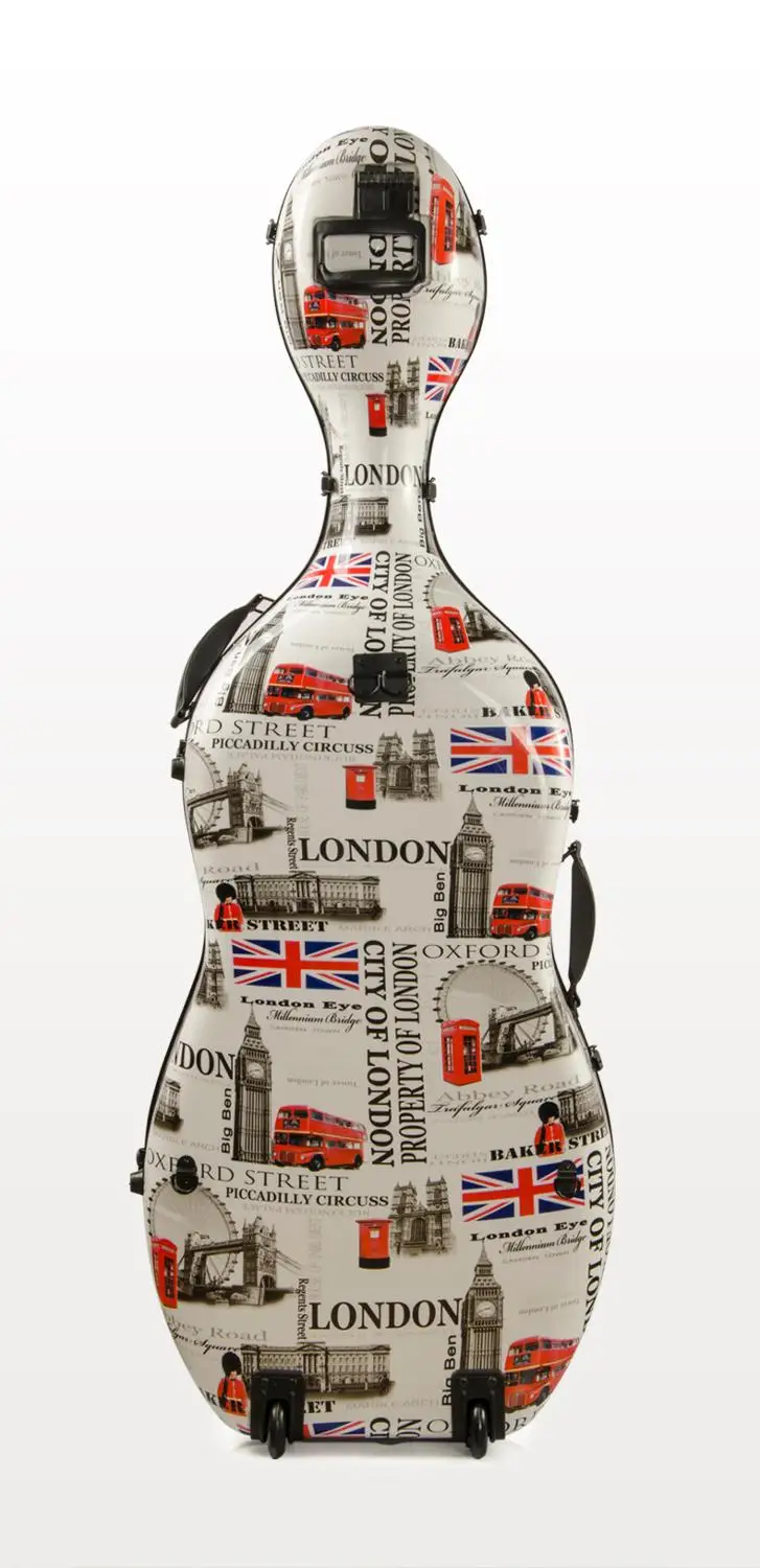 УГЛЕРОДНЫЙ цветной композитный футляр для виолончели 4/4 легкий вес 3 5