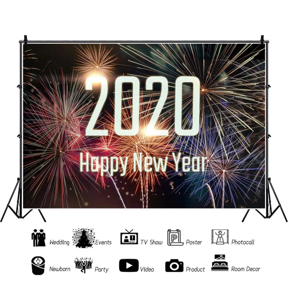 Yeele Happy 2020 новогодний фон фейерверк Рождество День рождения Пользовательские