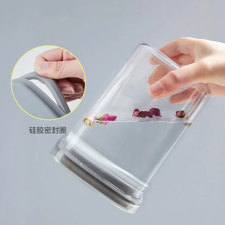 

600/1300/2000ml Stackable Kitchen Sealed Jar Plastic Food Storage Box Multigrain Storage Tank Dried Fruit Jar Storage Containers
