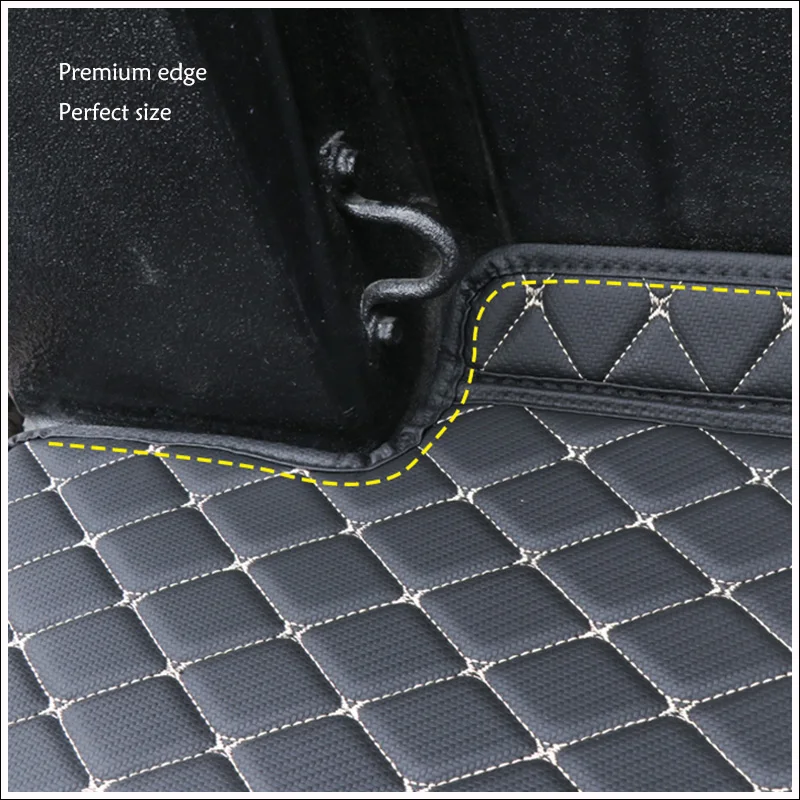 

Car Rear Tail Trunk Mat Durable Boot Carpets Cargo Liner Cover Protective Leather For Haval Great Wall Poer 2020 2021