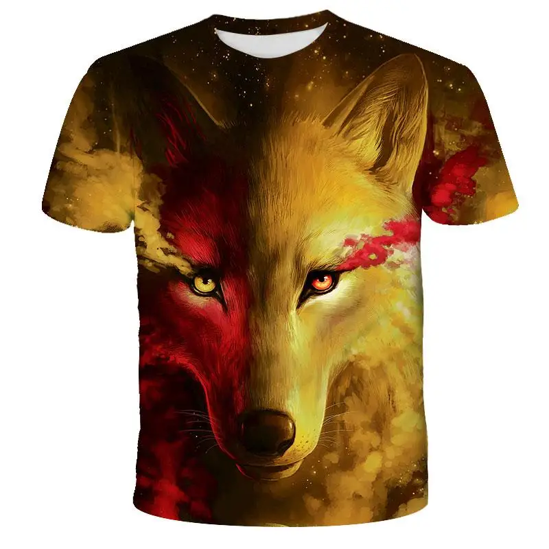 

Animal Wolf Printed T shirts Men 3d T-shirts Drop Ship Top Tee Short Sleeve Camiseta Round Neck Tshirt Fashion Casual