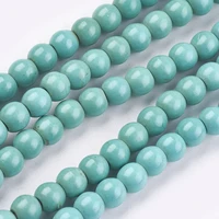 1 strand dyed synthetic stone round beads strand spacer beads for diy necklaces bracelets jewelry making decoration supplies