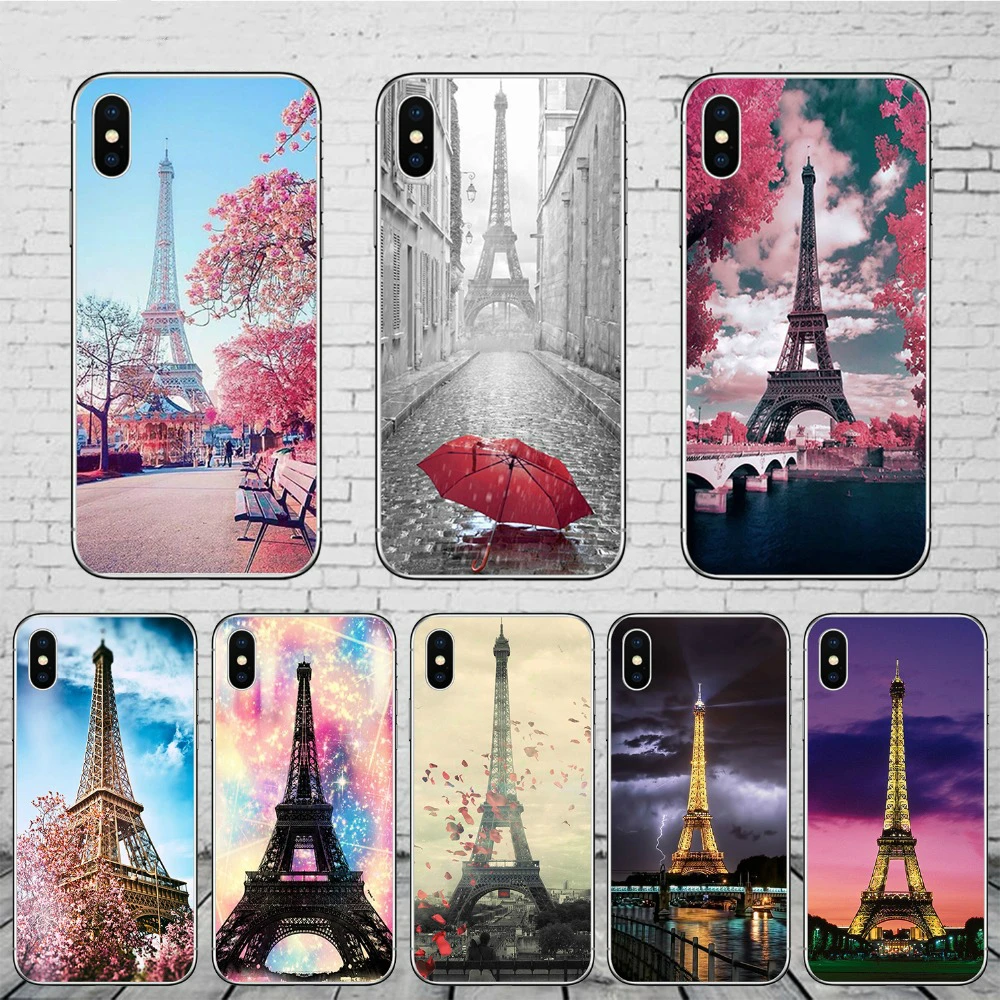 Paris Eiffel Tower for iPhone 11 Pro Max Phone Case Cover For iPhone 7 8 6S Plus X XR XS Max Soft Silicone Coque Fundas