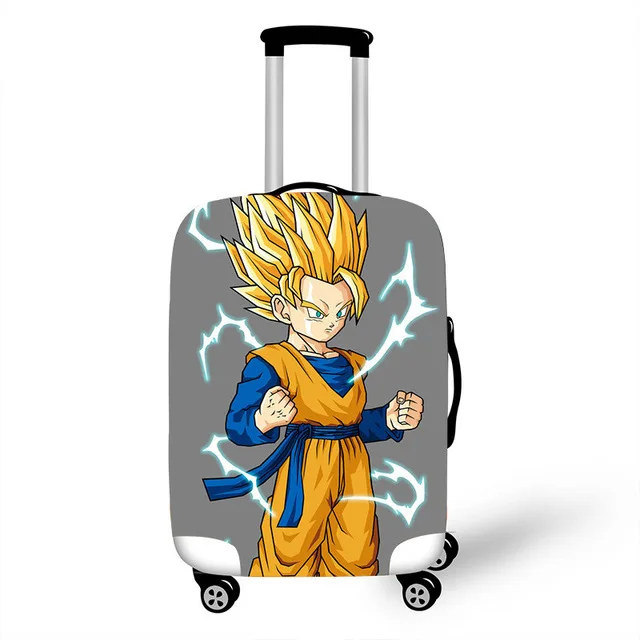 ELVISWORDS Dragon Ball Z чехол для чемодана с принтом для путешествий чемодан протектор для мальчиков девочек тележка прочный защитный чехол - Цвет: Хаки