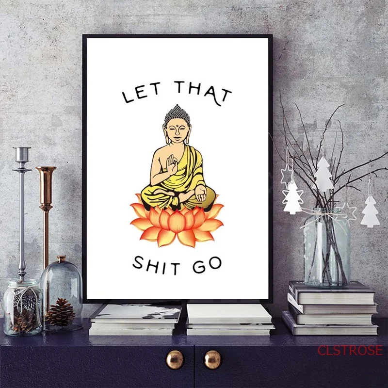 

Meditating Buddha Statue Prints And Poster Canvas Painting No Frame Hug Buddhism Wall Pictures For Living Room Home Decoration