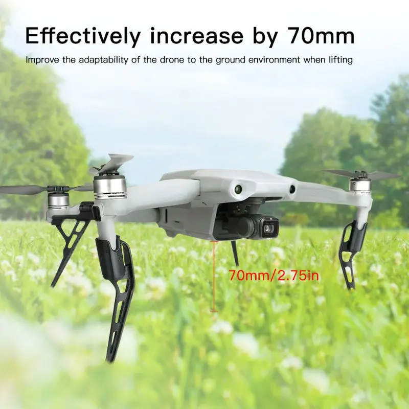 

1Set Foldable Heightened Landing Gear Extended Support Leg for D-JI MAVIC AIR 2 Drone Accessories