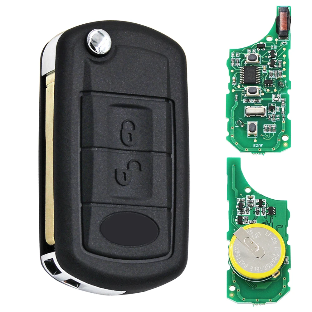 Ключ для автомобиля складной с тремя кнопками 315 МГц/433 МГц чип ID46 7941 Land Rover Discovery 3 4