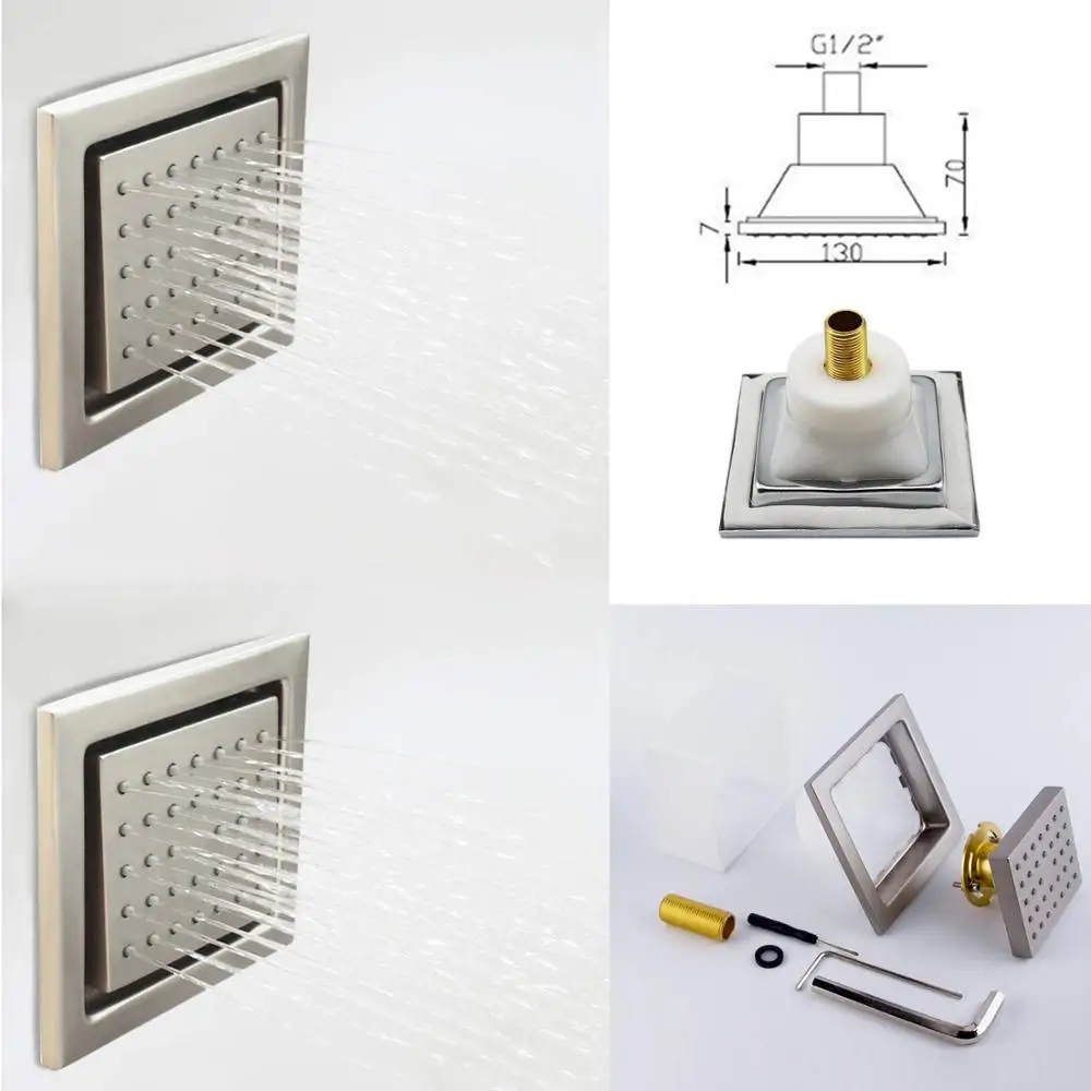 Роскошный латунный смеситель для душа в ванную комнату с распылителем