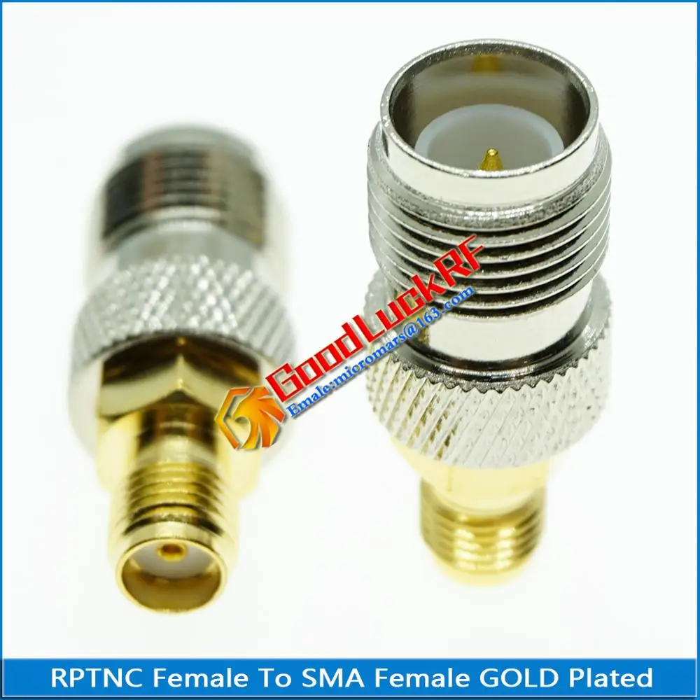 1X Pcs RPTNC RP-TNC RP TNC Female to SMA Plug Gold Plated Straight Coaxial RF Connector Adapters | Обустройство дома