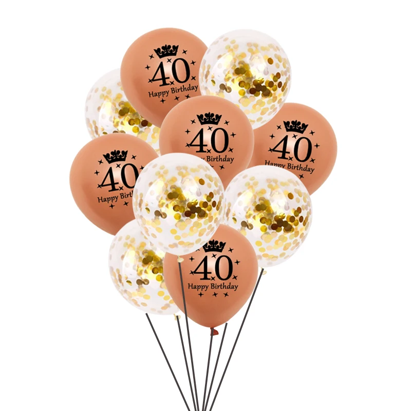 10 шт. латексные шары с конфетти|Воздушные и аксессуары| |