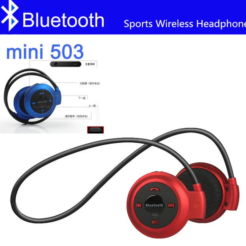 Мини 503 Bluetooth наушники Handsfree MP3 плеер Беспроводной спортивные стерео гарнитура